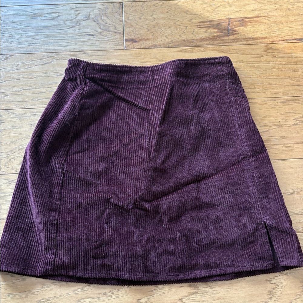 Hollister Deep Purple Corduroy Mini Skirt